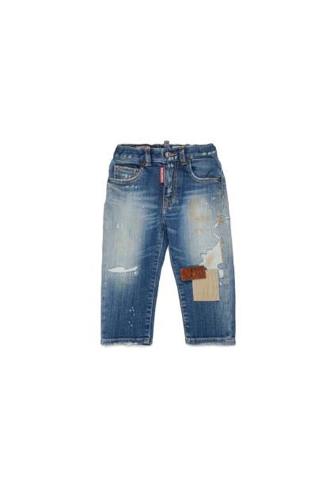 Jeans con effetto vissuto DSQUARED2 JUNIOR | DQ3087 D0AHZDQ01
